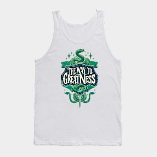 The Way to Greatness - Serpent - Shield - Fantasy Tank Top